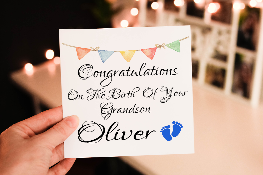 New Grandchild Card, Card for New Baby, Greetings Card